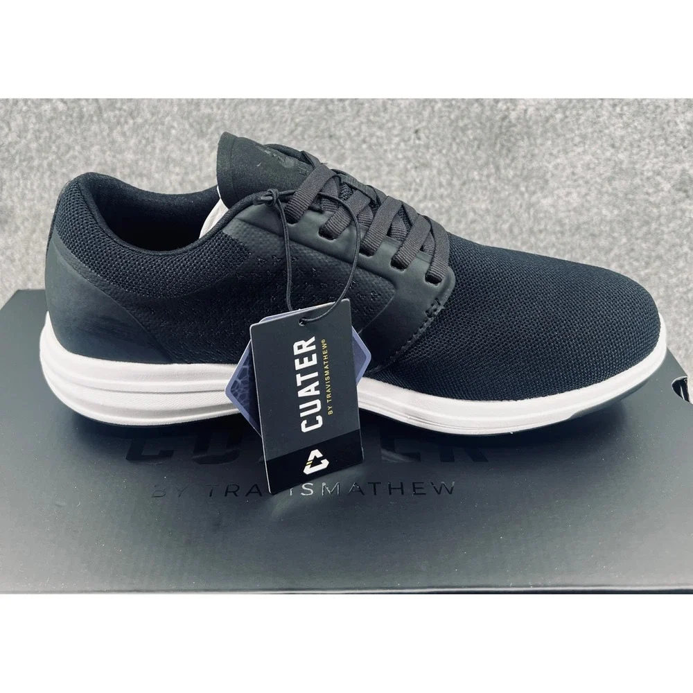 Travis‎ Mathew The Moneymaker Golf Shoes Mens 8 Black Cuater Spikeless NEW